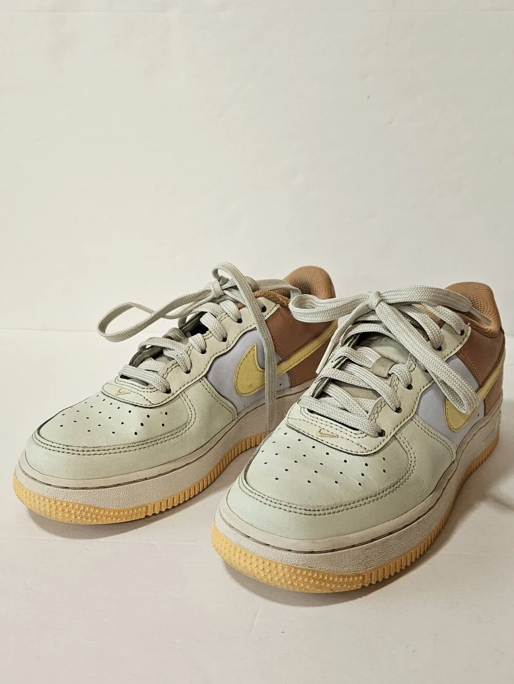 Nike Air Force 1 Low 'Sea Glass Amber Brown Kids Size 4